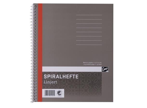 Spiralhefte Kvart Lin  50 blad Miljømerket 